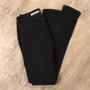 Super Skinny Low Rise Black Jeans